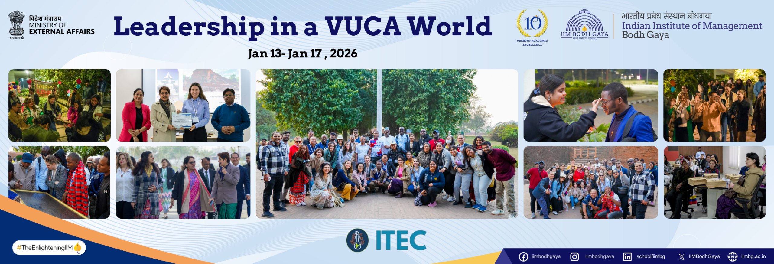 Global Professionals Converge at IIM Bodh Gaya for “Leadership in a VUCA World” Program